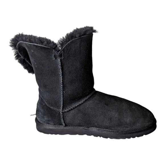 UGG Bailey Button 'Black' Winter Boot Size 9 - Picture 7 of 9